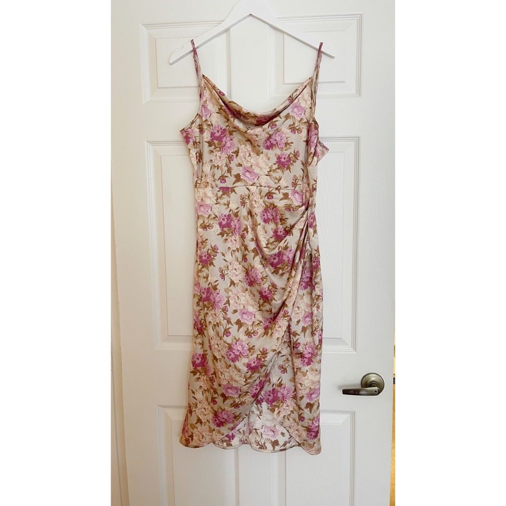 Floral Silk Dress
